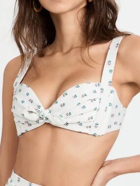 Montce Fruity Floral Kayla Bikini Top Size Medium